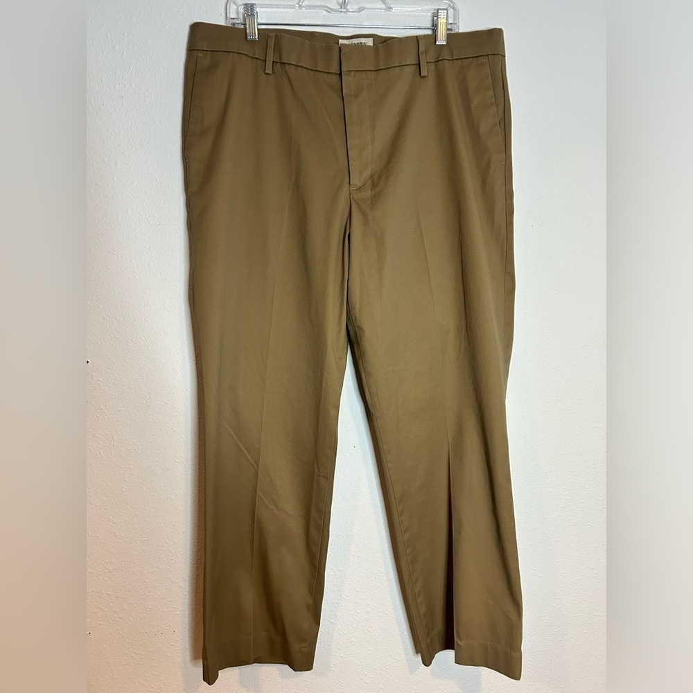 Dockers Tan Chinos Flat-Front Classic Size 38